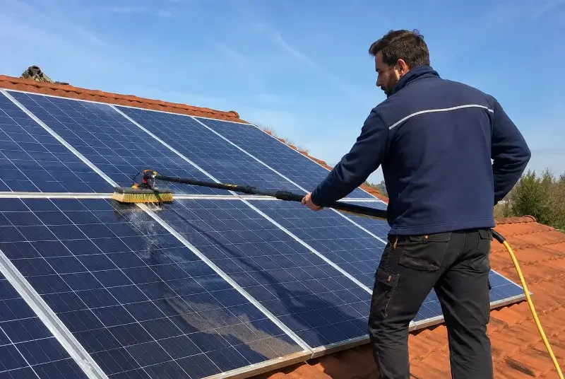Nettoyage et entretien de panneaux solaires à Préseau